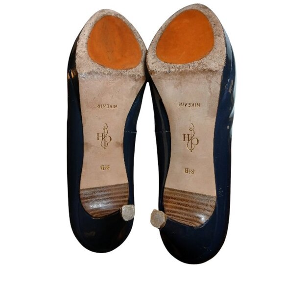 COLE HAAN "Air Nike" Navy Blue Patent Heeled Pumps 8.5M -EUC - Picture 11 of 12